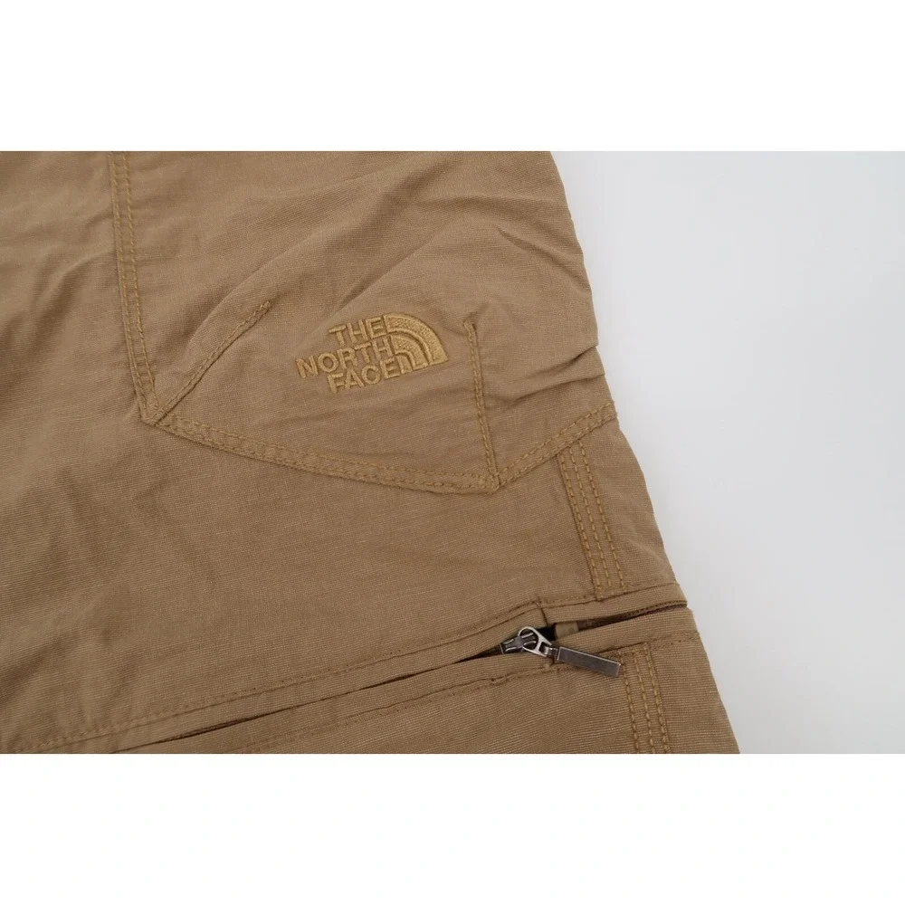 The North Face Mens 36 Convertible Paramount Peak Zip Off‎ Cargo Pants Tan Brown